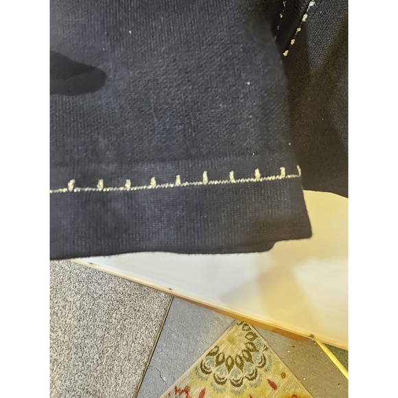 Anne Klein black And Gold Size Medium Cardigan Sweater - Picture 6 of 8